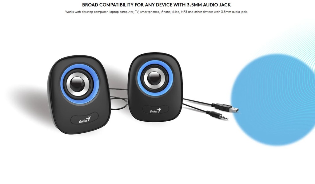 Genius Stereo USB Speaker - SP-Q1609