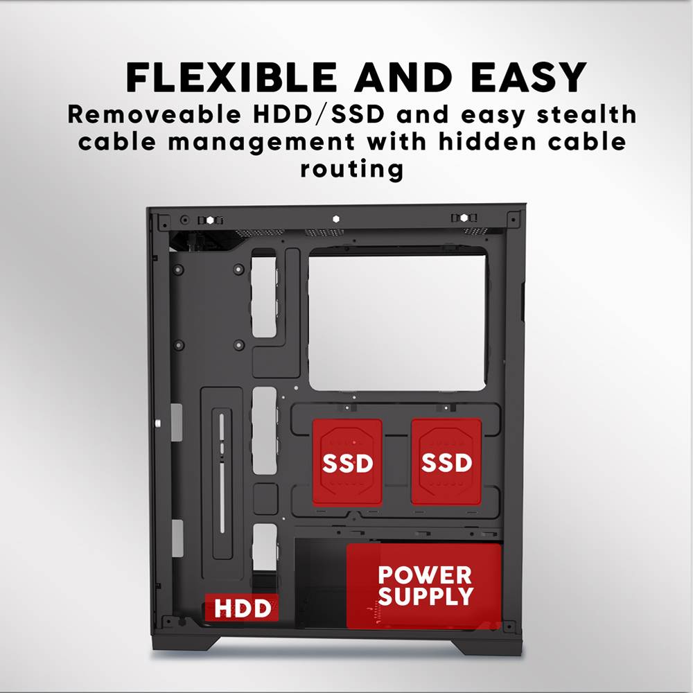 Armaggeddon Aquaron Pro ATX Gaming Case White