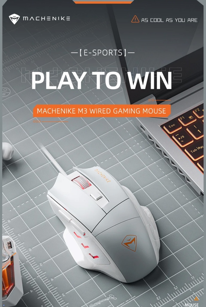 Machenike M3 Wired Gaming Mouse Gray