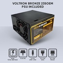 Alcatroz PC Case M-ATX FUTURA MILLENIA M600 PRO USB3.0 Incl 2 Fans & 235W PSU