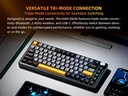 Machenike K600-B82W Gasket Wireless / BT Gaming Mechanical Keyboard Brown Switches