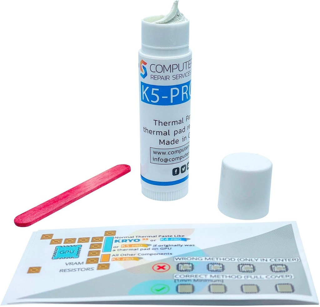 K5-PRO - 10g Thermal Paste for thermal pad replacement