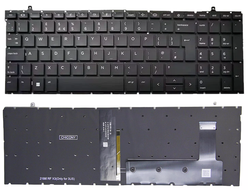 HP EliteBook 860 G10 Keyboard - Backlight - UK Layout Keyboard
