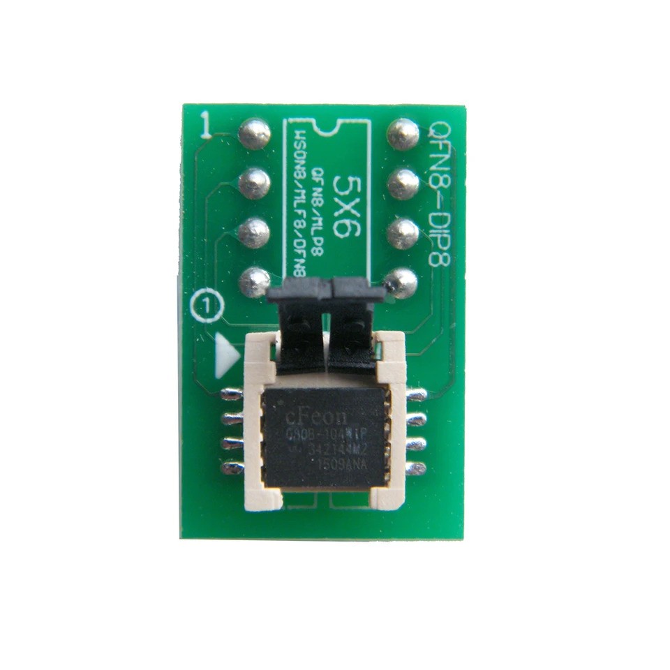 Universal QFN8-DIP8 Clamshell Holder - 5x6mm