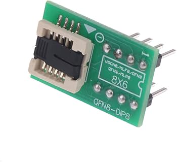 Universal QFN8-DIP8 Clamshell Holder - 6x8mm