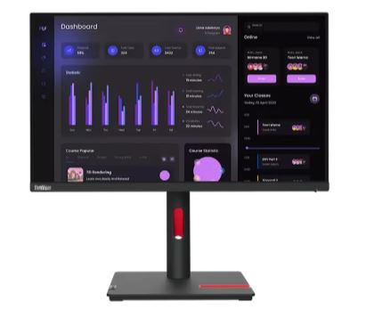 LENOVO 63CFMAR3UK ThinkVision T24i-30 IPS WLED 23.8-Inch FHD Monitor