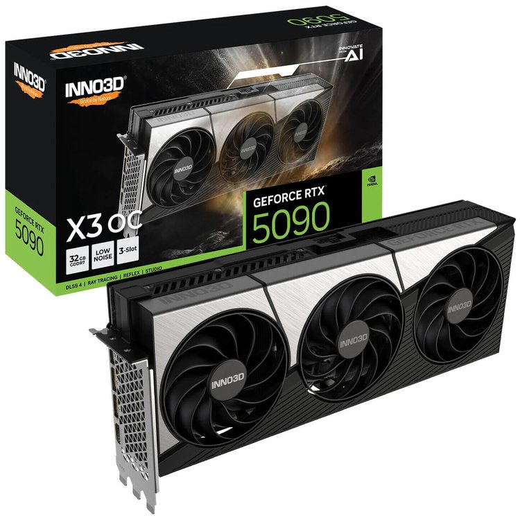 VGA Inno3D RTX5090 32GB X3 OC - N50903-32D7X-17593928