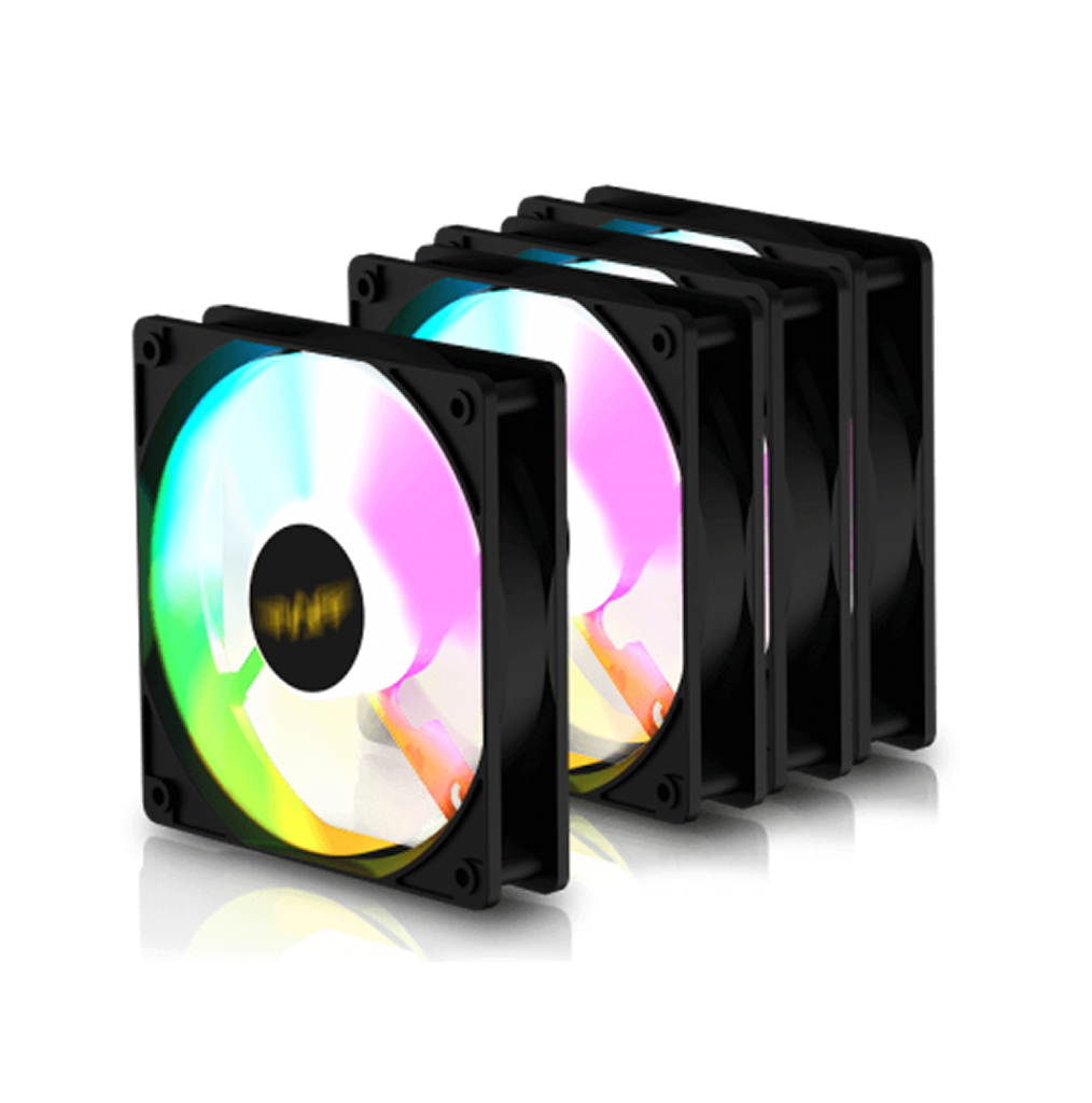 Armaggeddon Gaming Cooling Fan Set 4pcs ARGB KIT 5000 Black