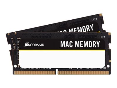 CORSAIR RAM Mac Memory - 32 GB (2 x 16 GB Kit) - DDR4 2666 SO-DIMM CL18 - CMSA32GX4M2A2666C18