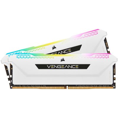 CORSAIR Vengeance RGB PRO SL - DDR4 - kit - 32 GB: 2 x 16 GB - DIMM 288-pin / PC4-25600 - unbuffered - CMH32GX4M2E3200C16W