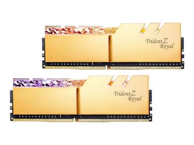 G.Skill RAM Trident Z Royal Series - 64 GB (8 x 8 GB Kit) - DDR4 3600 DIMM CL14 - F4-3600C14Q2-64GTRGB