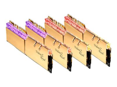 G.Skill RAM Trident Z Royal Series - 128 GB (4 x 32 GB Kit) - DDR4 4000 DIMM CL18 - F4-4000C18Q-128GTRG