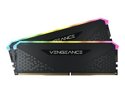 CORSAIR Vengeance RGB RS - DDR4 - kit - 32 GB: 2 x 16 GB - DIMM 288-pin - 3600 MHz / PC4-28800 - unbuffered - CMG32GX4M2D3600C18