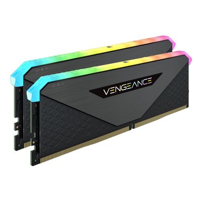 CORSAIR Vengeance RGB RT - DDR4 - kit - 32 GB: 2 x 16 GB - DIMM 288-pin - 3600 MHz / PC4-28800 - unbuffered - CMN32GX4M2Z3600C16