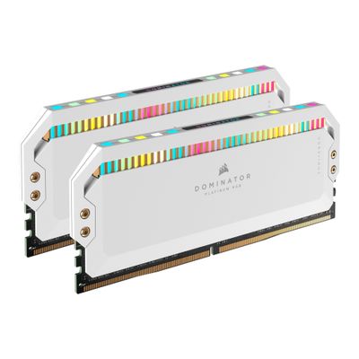 CORSAIR RAM Dominator Platinum RGB - 32 GB (2 x 16 GB Kit) - DDR5 5200 DIMM CL40 - CMT32GX5M2B5200C40W