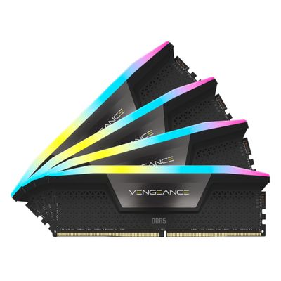 CORSAIR RAM VENGEANCE RGB - 192 GB (4 × 48 GB Kit) - DDR5 5200 DIMM C38 - CMH192GX5M4B5200C38