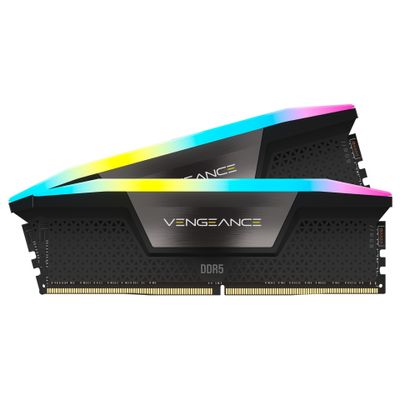 CORSAIR RAM Vengeance RGB - 48 GB (2 x 24 GB Kit) - DDR5 6000 DIMM CL36 - CMH48GX5M2E6000C36