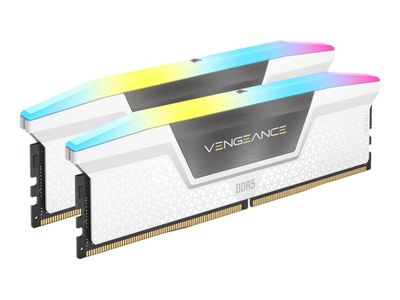 CORSAIR RAM Vengeance RGB - 32 GB (2 x 16 GB Kit) - DDR5 6400 DIMM CL32 - CMH32GX5M2B6400C32W