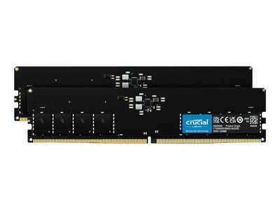 Crucial RAM - 64 GB (2 x 32 GB Kit) - DDR5 5600 DIMM CL46 - CT2K32G56C46U5