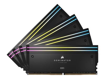 CORSAIR RAM Dominator Titanium RGB - 96 GB (2 x 48 GB Kit) - DDR5 6600 DIMM CL32 - CMP96GX5M2B6600C32