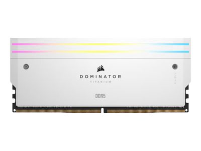 CORSAIR RAM Dominator Titanium RGB - 64 GB (2 x 32 GB Kit) - DDR5 6400 DIMM CL32 - CMP64GX5M2B6400C32W