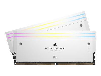 CORSAIR RAM Dominator Titanium RGB - 48 GB (2 x 24 GB Kit) - DDR5 6000 DIMM CL30 - CMP48GX5M2B6000C30W