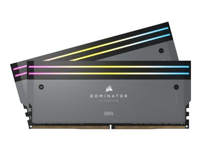 CORSAIR RAM Dominator Titanium RGB - 32 GB (2 x 16 GB Kit) - DDR5 6000 DIMM CL30 - CMP32GX5M2B6000Z30