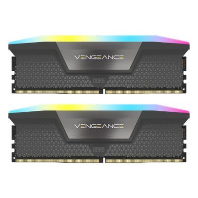 CORSAIR Vengeance RGB - DDR5 - kit - 32 GB: 2 x 16 GB - DIMM 288-pin - 3200 MHz / PC5-51200 - CMH32GX5M2B6400Z30
