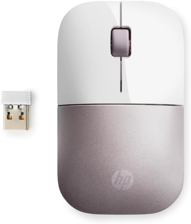 HP Mouse Z3700 Wireless - White/Pink - 4VY82AA
