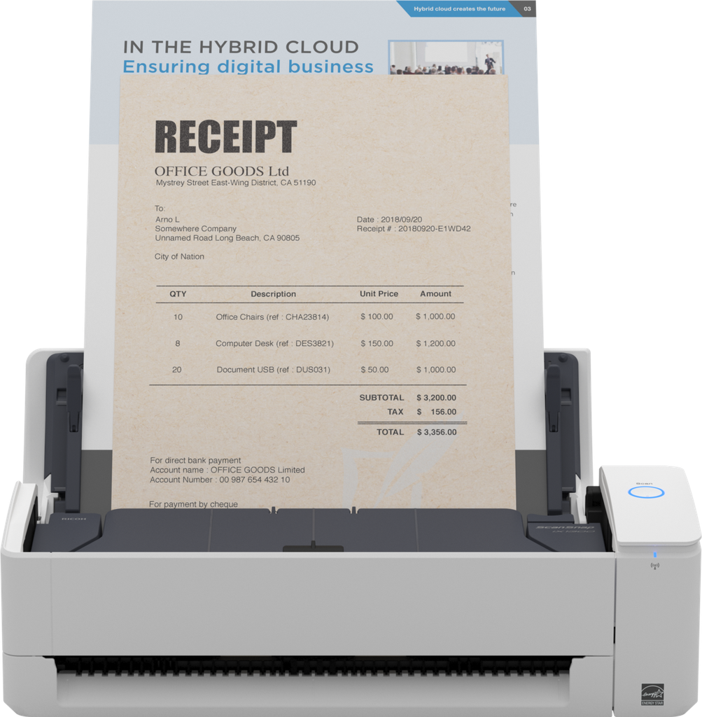Fujitsu iX1300 PA03805-B001 ScanSnap Document Scanner