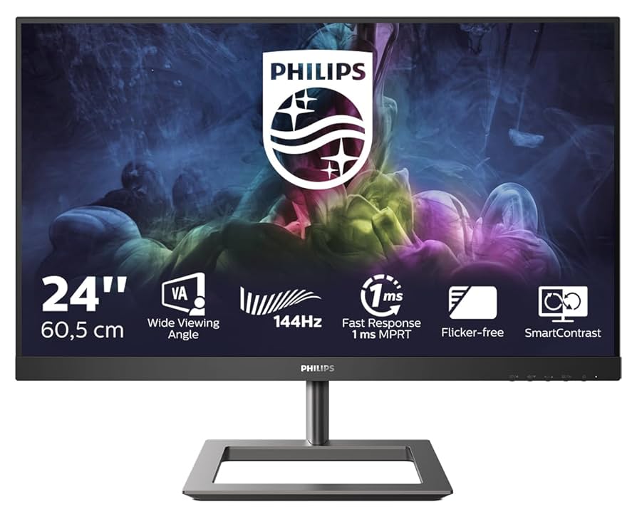 Philips Gaming Monitor 242E1GAEZ/00 24-Inch 144Hz FHD Borderless