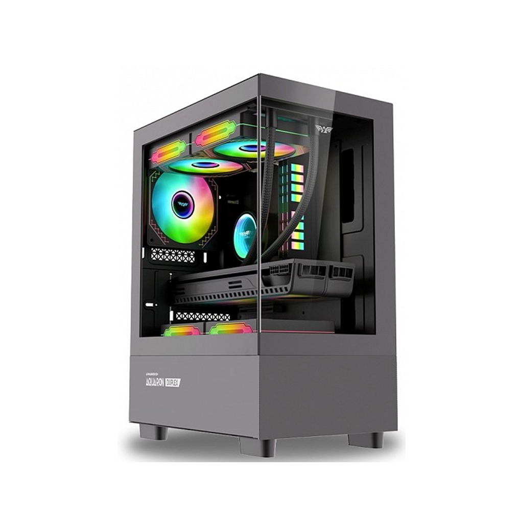 Armaggeddon Gaming Case M-ATX AQUARON Duplex Black