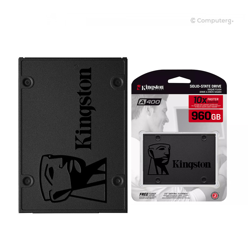 Kingston A400 960GB SSD (500MBps / 450MBps) - SA400S37/960G - 3-Years Warranty