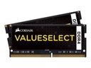 CORSAIR RAM Value Select - 16 GB (2 x 8 GB Kit) - DDR4 2133 SO-DIMM CL15 - CMSO16GX4M2A2133C15
