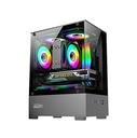 Armaggeddon Gaming Case M-ATX AQUARON Duplex ONE Black + 3xARGB