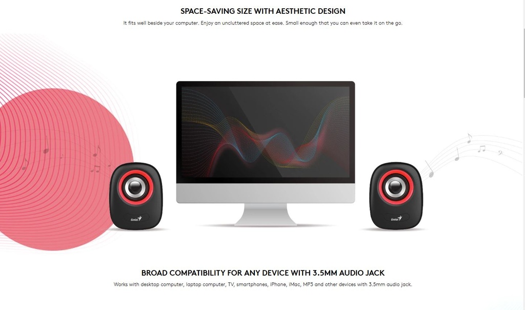 Genius Stereo USB Speaker - SP-Q1609