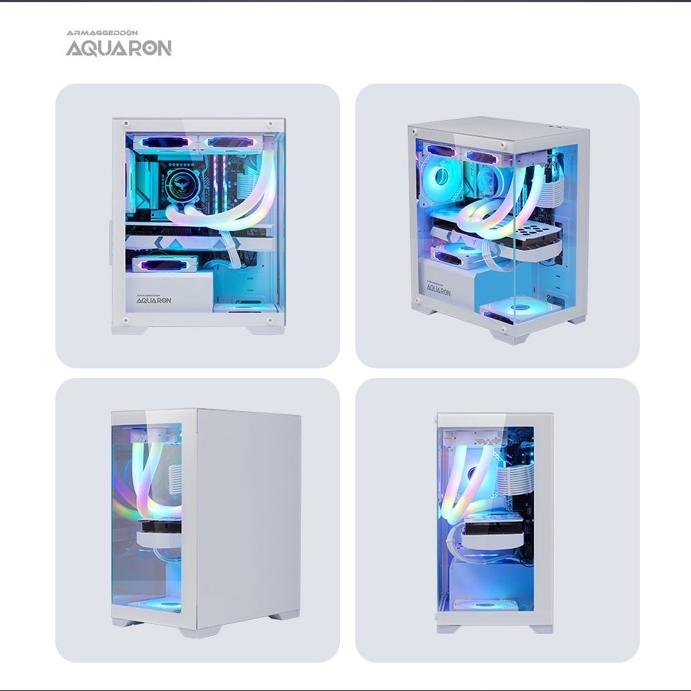 Armaggeddon Aquaron Pro ATX Gaming Case White