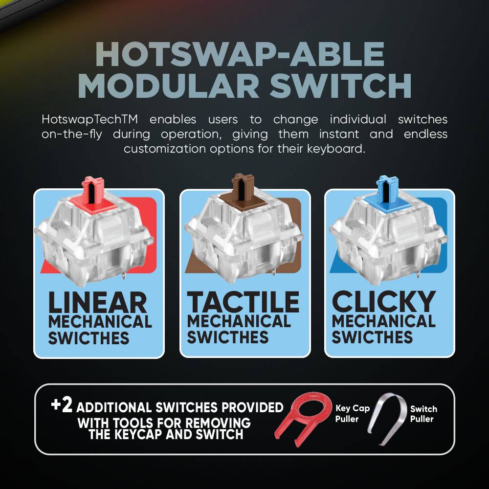 Armaggeddon MKA-2C Neo White Mechanical Gaming Keyboard 87