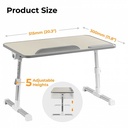 Lumivida Computer Tray Desk Multi-Purpose Foldable Ergonomic LPD01-6