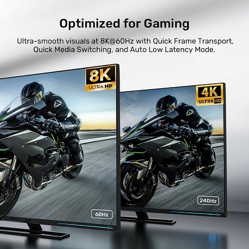 Unitek HDMI 2.1 Cable 8K60Hz Braided 10.0m C11093RGY-10M