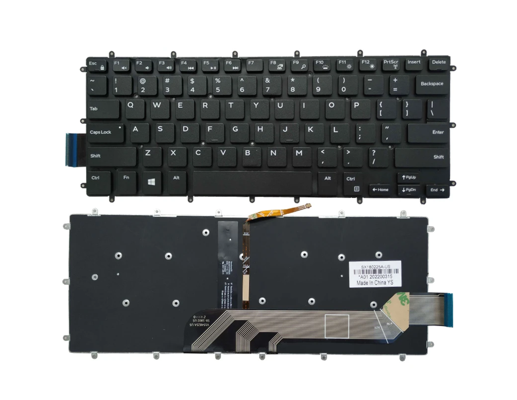 Dell Inspiron 13 7373 - Backlight - US Layout Keyboard
