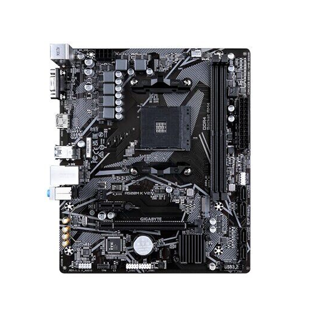 GIGABYTE Motherboard A520M K V2 - Socket AMD AM4 - AMD A520