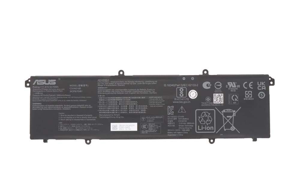 Asus VivoBook K5504VA Series - C31N2105 Battery