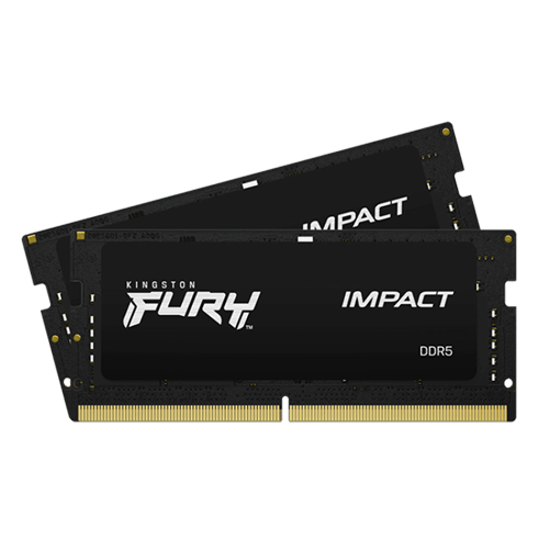 KINGSTON Fury Impact PnP 32GB (2x16GB Kit) 5600MT/s DDR5 SODIMM · KF556S40IBK2-32