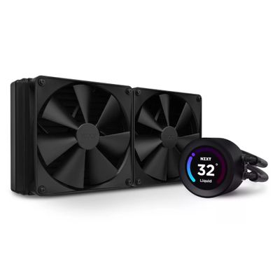 NZXT Water Cooler with LCD Display Kraken Elite 280 Black - RL-KN28E-B1