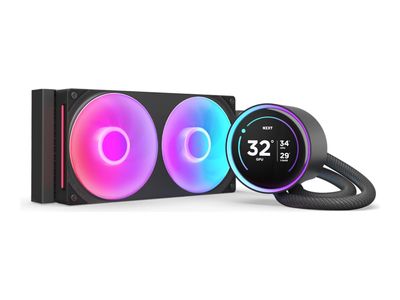 NZXT Kraken Elite 240 RGB - processor liquid cooling system - with LCD display - RL-KR24E-B2
