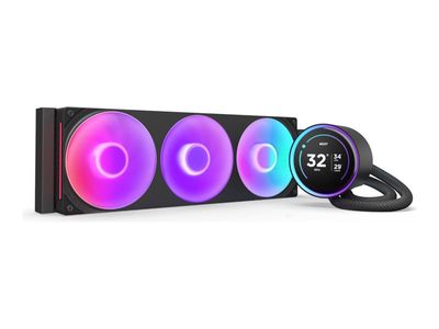 NZXT Kraken Elite 360 RGB - processor liquid cooling system - with LCD display - RL-KR36E-B2