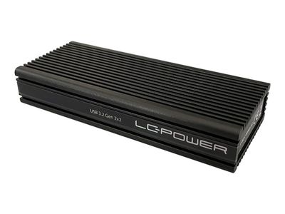 LC Power storage enclosure LC-M2-C-NVME-2X2 - NVMe-M.2  SSDs - USB 3.2 (Gen 2x2) - LC-M2-C-NVME-2X2