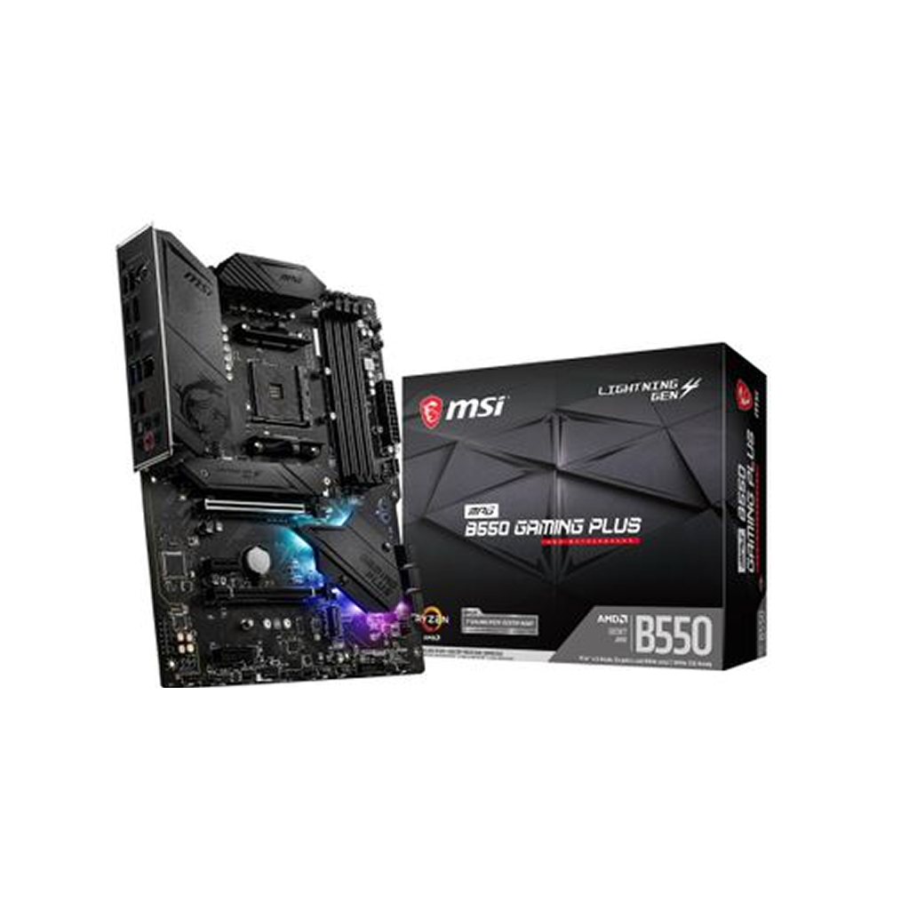 MSI Mainboard MPG B550 GAMING PLUS - ATX - Socket AM4 - AMD B550 - 7C56-003R