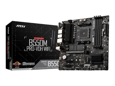 MSI Mainboard B550M PRO-VDH WIFI - micro ATX - Socket AM4 - AMD B550 - 7C95-001R